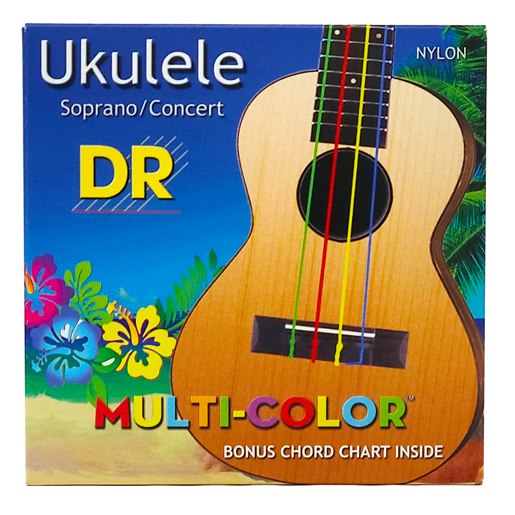 DR Multi-Color Nylon UMCSC Soprano/Concert Ukulele Strings