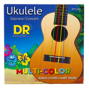 DR Multi-Color Nylon UMCSC Soprano/Concert Ukulele Strings