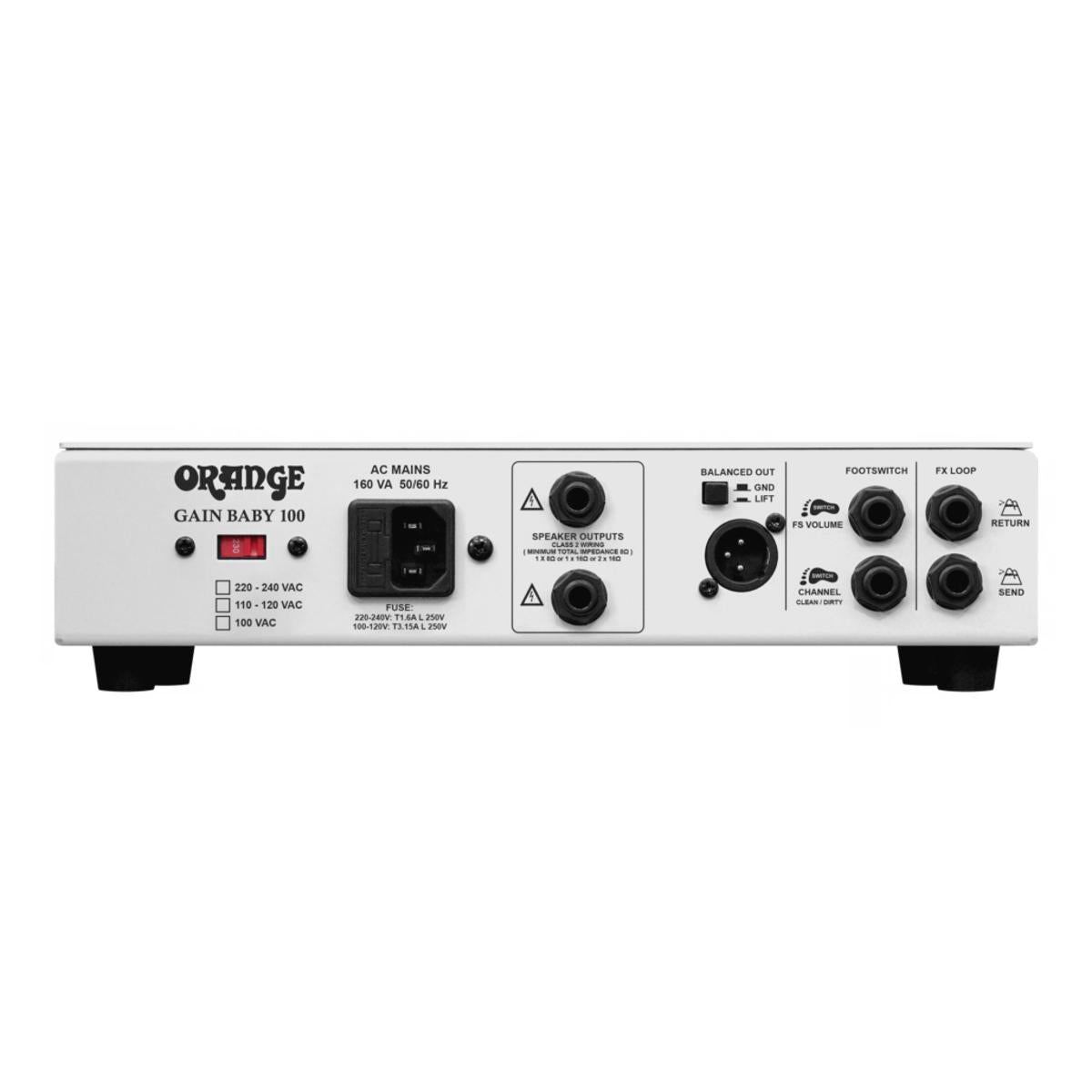 Orange Gainbaby 2-Channel 100 Watt Power Amplifier 100w Gain Baby Amp