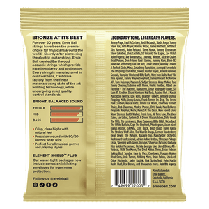 Ernie Ball 2003 Earthwood Acoustic Guitar Strings 80/20 Bronze Medium Light 12-54