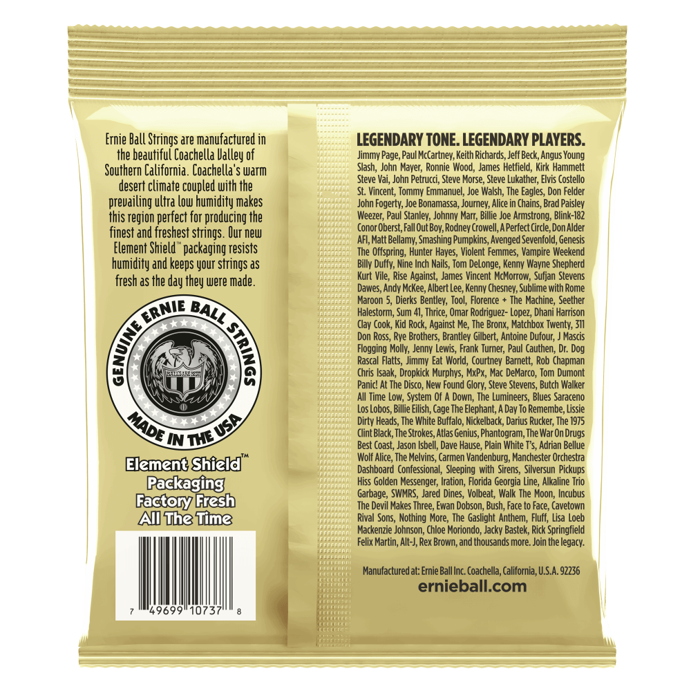 Ernie Ball 2013 Earthwood Acoustic Guitar Strings 12-String 80/20 Bronze Custom Light 10-48