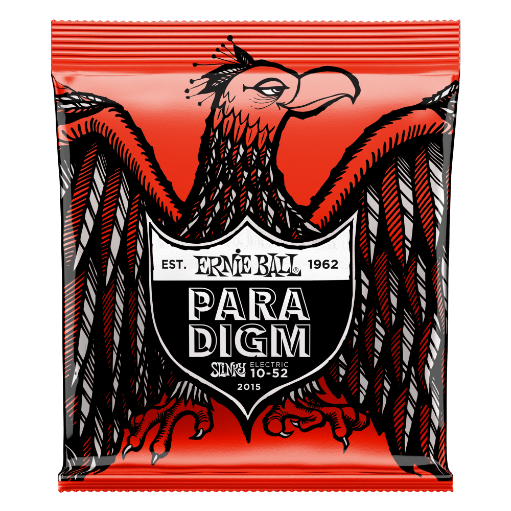 Ernie Ball 2015 Paradigm Electric Guitar Strings Skinny Top Heavy Bottom Slinky 10-52