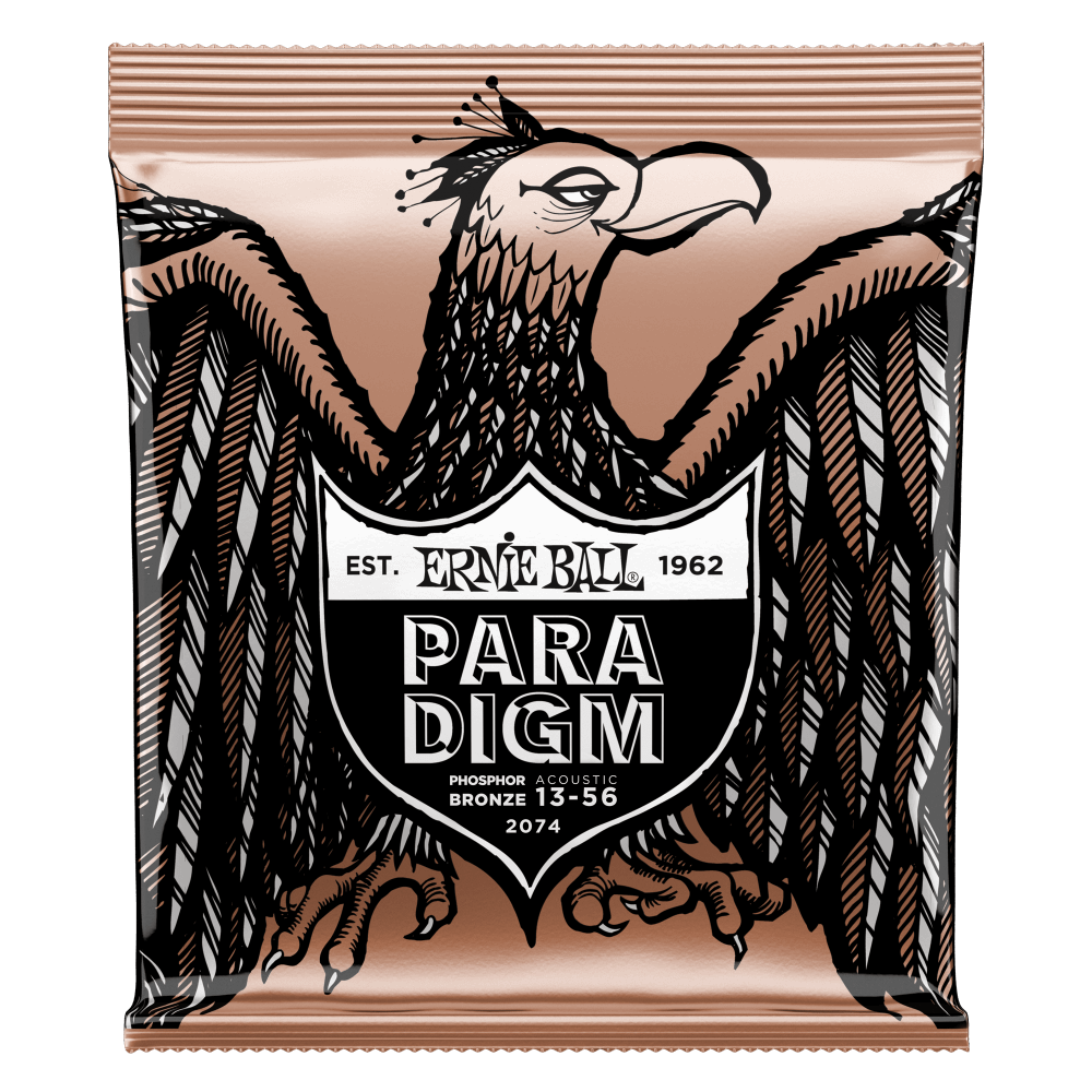 Ernie Ball 2074 Paradigm Acoustic Guitar Strings Phosphor Bronze Medium 13-56
