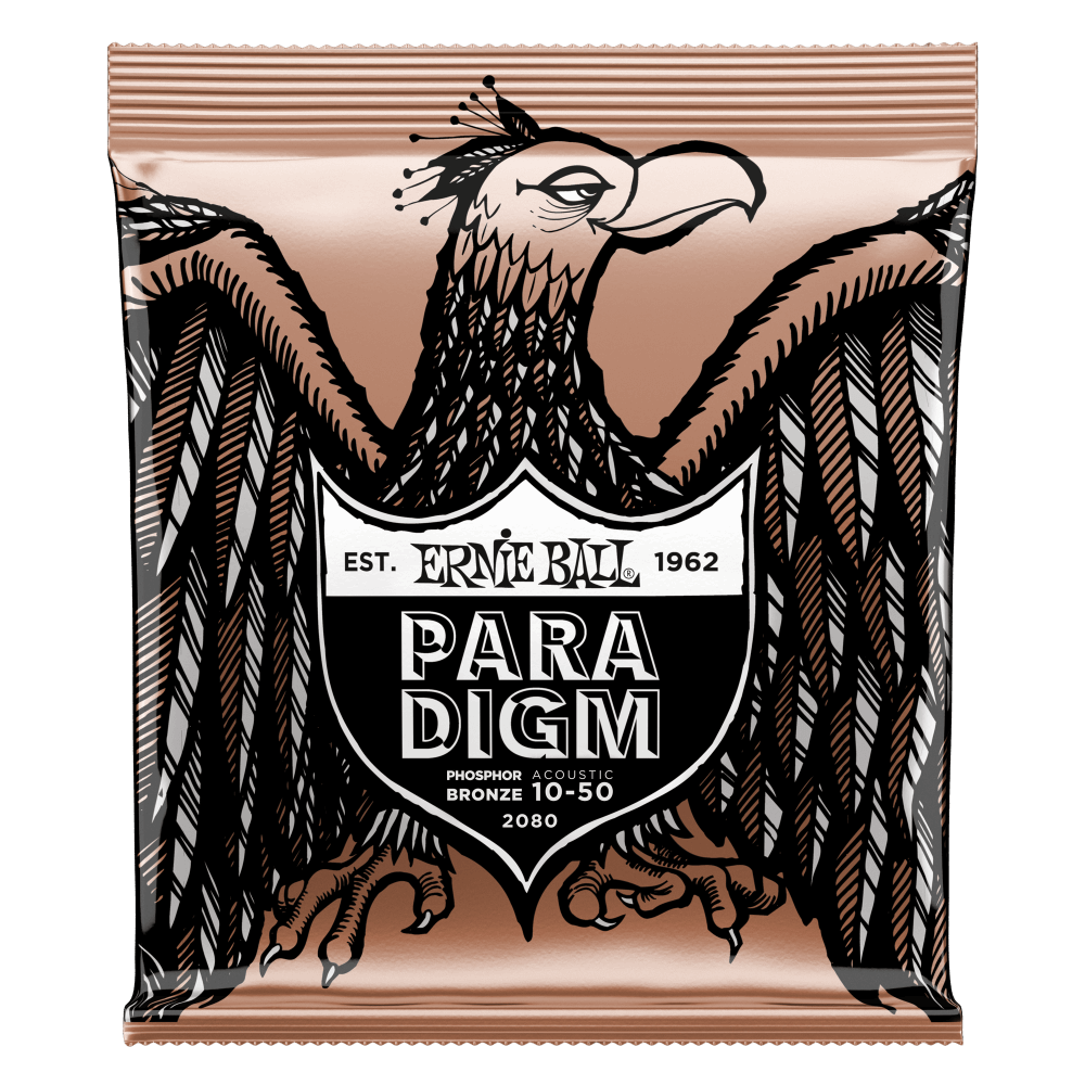 Ernie Ball 2080 Paradigm Acoustic Guitar Strings Phosphor Bronze Extra Light 10-50