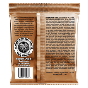 Ernie Ball 2143 Earthwood Acoustic Guitar Strings Phosphor Bronze Custom Medium 12.5-56
