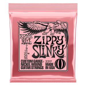 Ernie Ball 2217 Electric Guitar Strings Slinky Nickel Wound Zippy 7-36