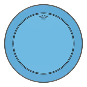 Remo P3-1320-CT-BU Powerstroke 3 Colortone BLUE Bass Drum Head Skin 20 Inch PS3 20" w/ Falam Patch