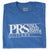 PRS Paul Reed Smith Classic Block Logo T-Shirt Heather Blue Large