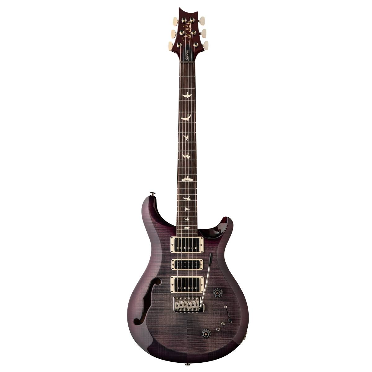 PRS Paul Reed Smith S2 Special Semi Hollow Electric Guitar Faded Grey Black Purple Burst