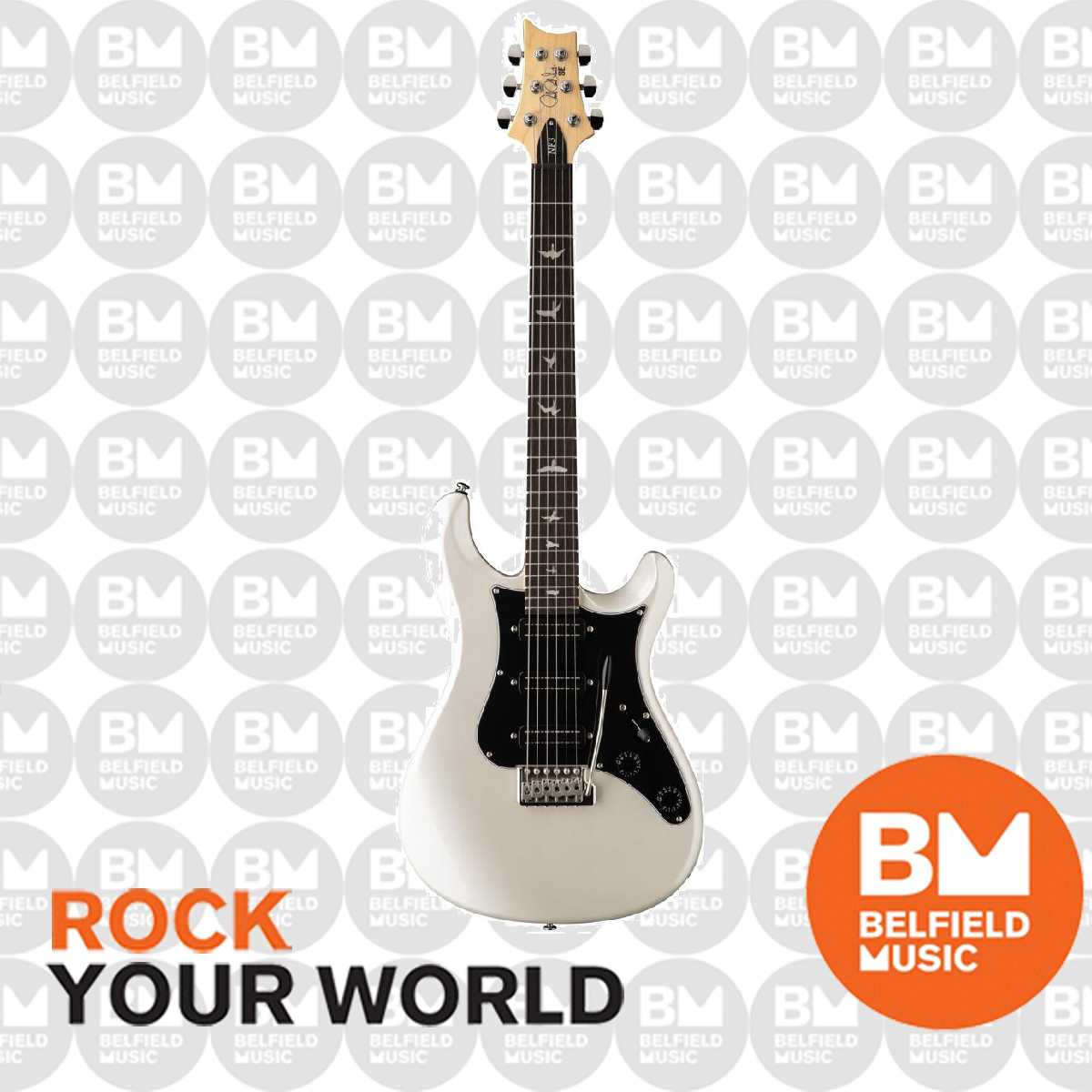 PRS Paul Reed Smith SE NF3 Electric Guitar Rosewood FB Pearl White