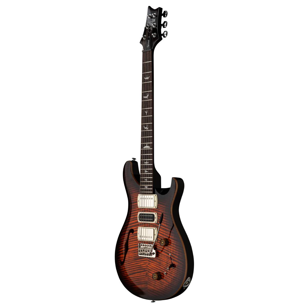 PRS Paul Reed Smith SE Special Semi Hollow Electric Guitar Orange Tiger Smokeburst