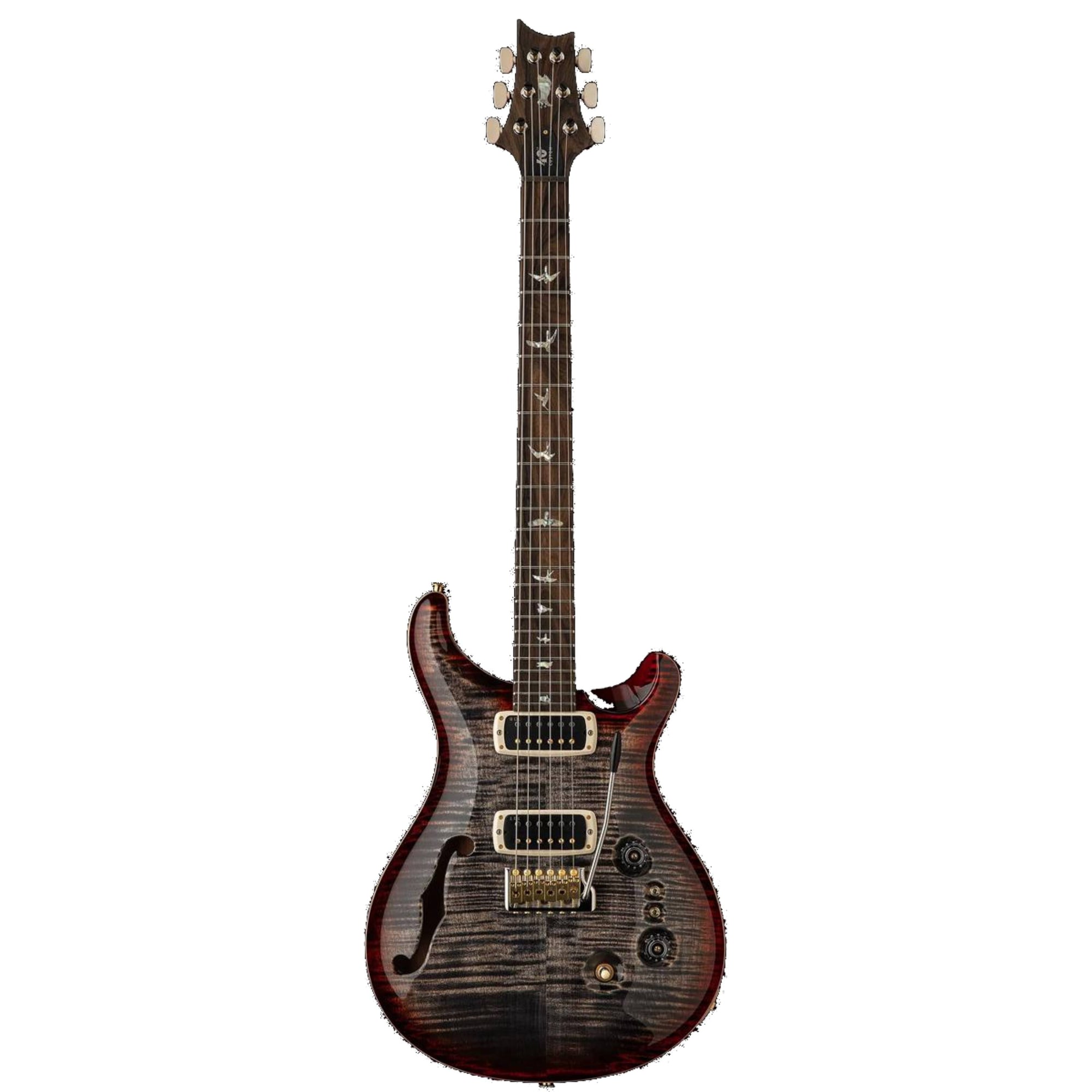 PRS Paul Reed Smith Core Custom 24-08 40th Anniversary Semi Hollow Electric Guitar Charcoal Cherry Burst - Limited Edition