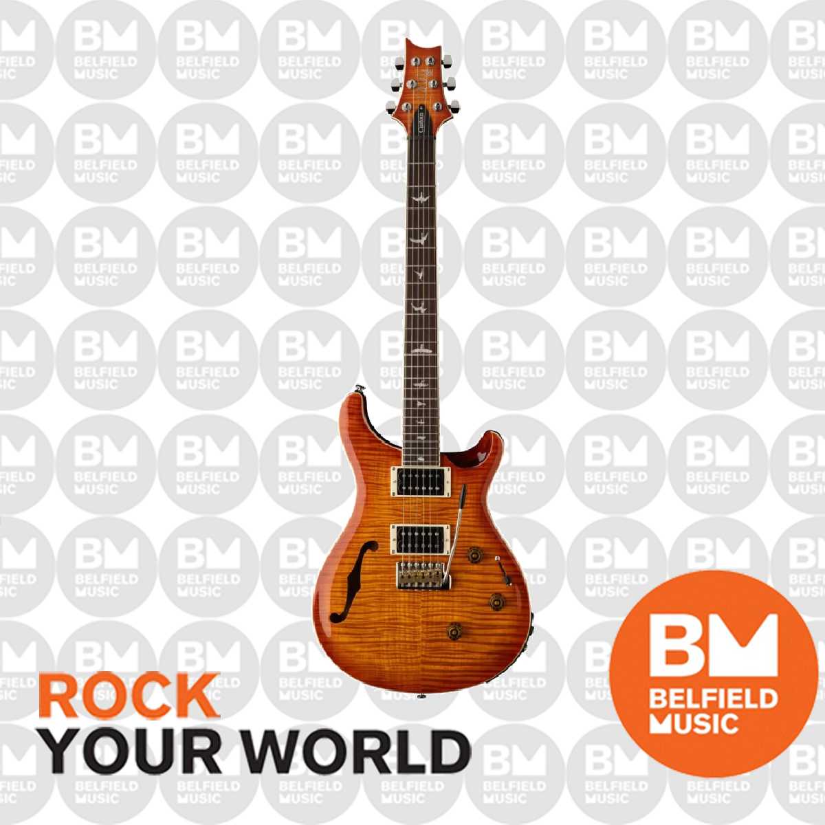PRS Paul Reed Smith SE Custom 24 Semi Hollow Piezo Electric