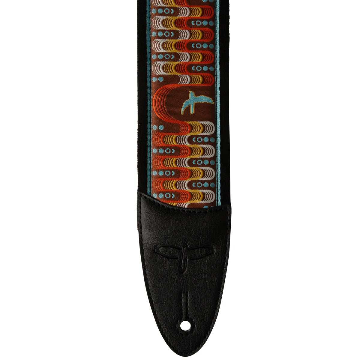 PRS Paul Reed Smith 2.4inch Custom Jacquard Birds Padded Guitar Strap Blue