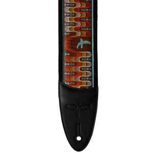 PRS Paul Reed Smith 2.4inch Custom Jacquard Birds Padded Guitar Strap Blue