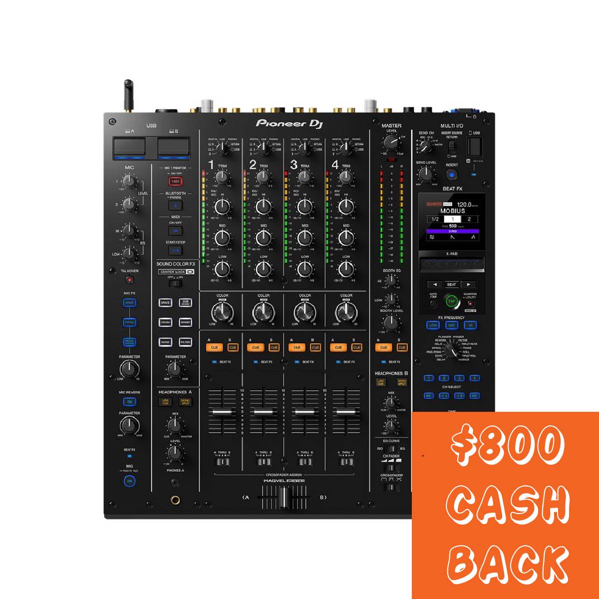 Pioneer DJ DJM-A9 4-Channel Mixer (Black)