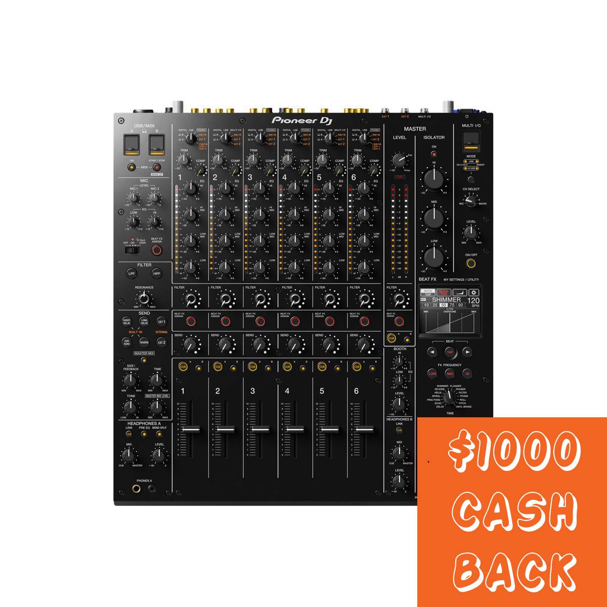 Pioneer DJ DJM-V10 Professional DJ Mixer 6-Channel w/ Long Throw Fader