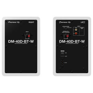 Pioneer DM-40D BT 4" Active Studio Monitors White (Pair) w/ Bluetooth