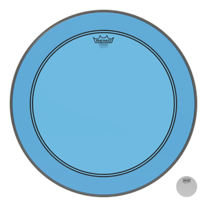 Remo P3-1320-CT-BU Powerstroke 3 Colortone BLUE Bass Drum Head Skin 20 Inch PS3 20" w/ Falam Patch