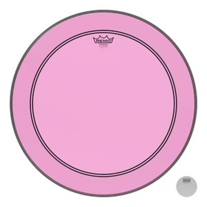 Remo P3-1320-CT-PK Powerstroke 3 Colortone PINK Bass Drum Head Skin 20 Inch PS3 20" w/ Falam Patch