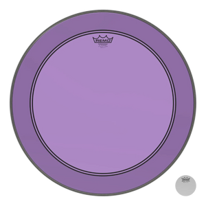 Remo P3-1320-CT-PU Powerstroke 3 Colortone PURPLE Bass Drum Head Skin 20 Inch PS3 20" w/ Falam Patch