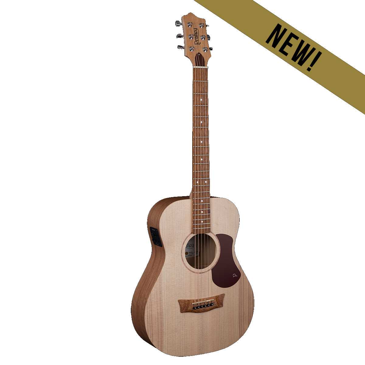Pratley Entertainer Mini OM Acoustic Guitar All Solid Bunya Top, Maple Back &amp; Sides w/ Pickup