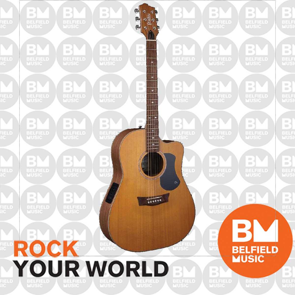 Pratley Premier Dreadnought Acoustic Guitar All Solid Fig Top, Maple Back & Sides w/ Cutaway & Pickup