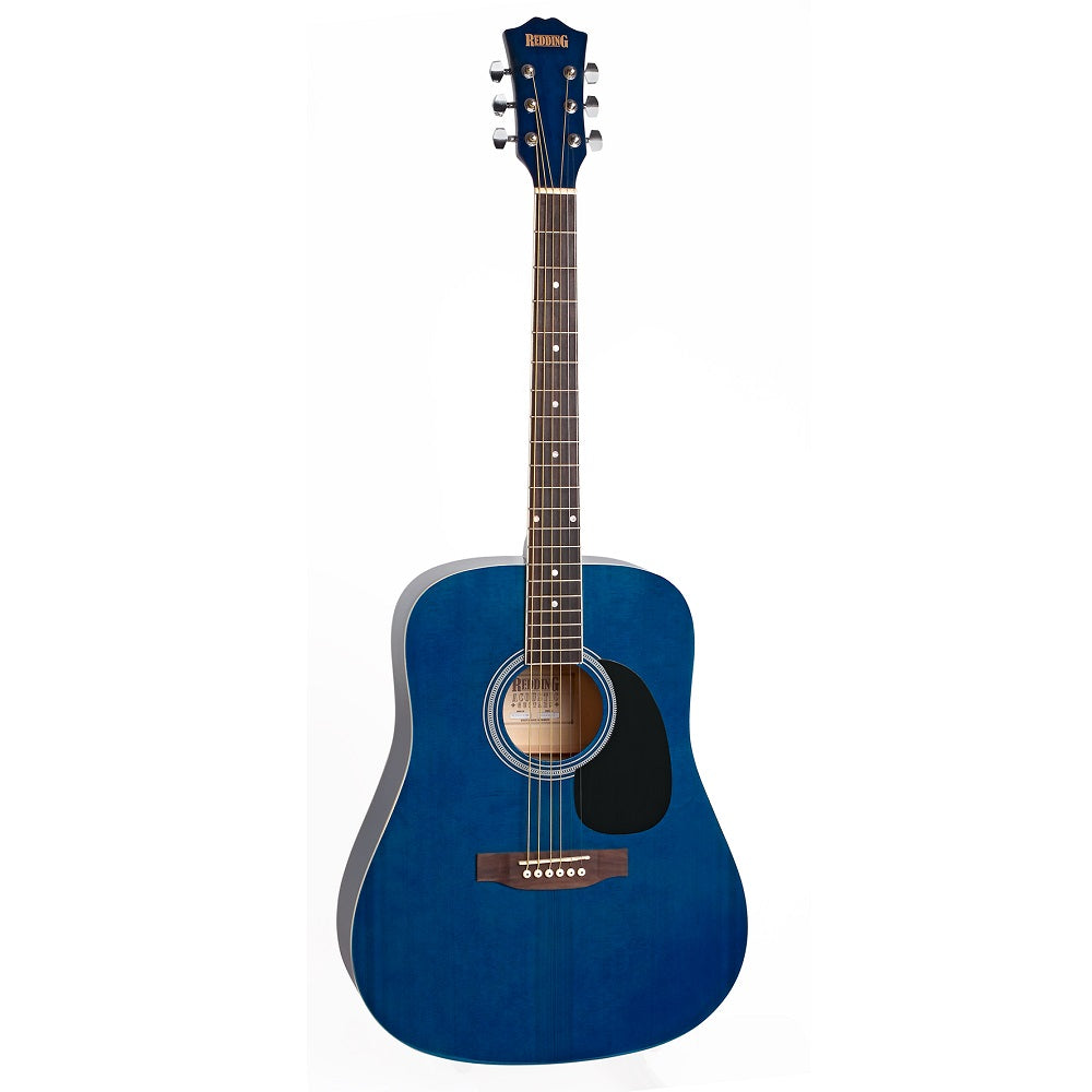 Redding RED50 Acoustic Guitar Dreadnought - Transparent Blue