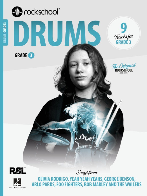 ROCKSCHOOL Drums Grade 3 2024 Book &amp; Online Audio