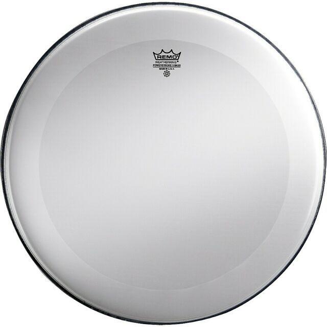 Remo P3-1124-00 Powerstroke 3 Bass Drum Head Skin 24 Inch Coated 24" PS3 w/ No Pinstripe