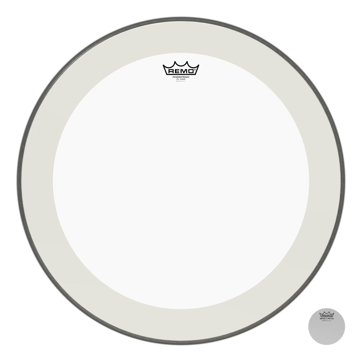 Remo P4-0318-BP Powerstroke 4 Drum Head Skin 18 Inch Clear 18" PS4