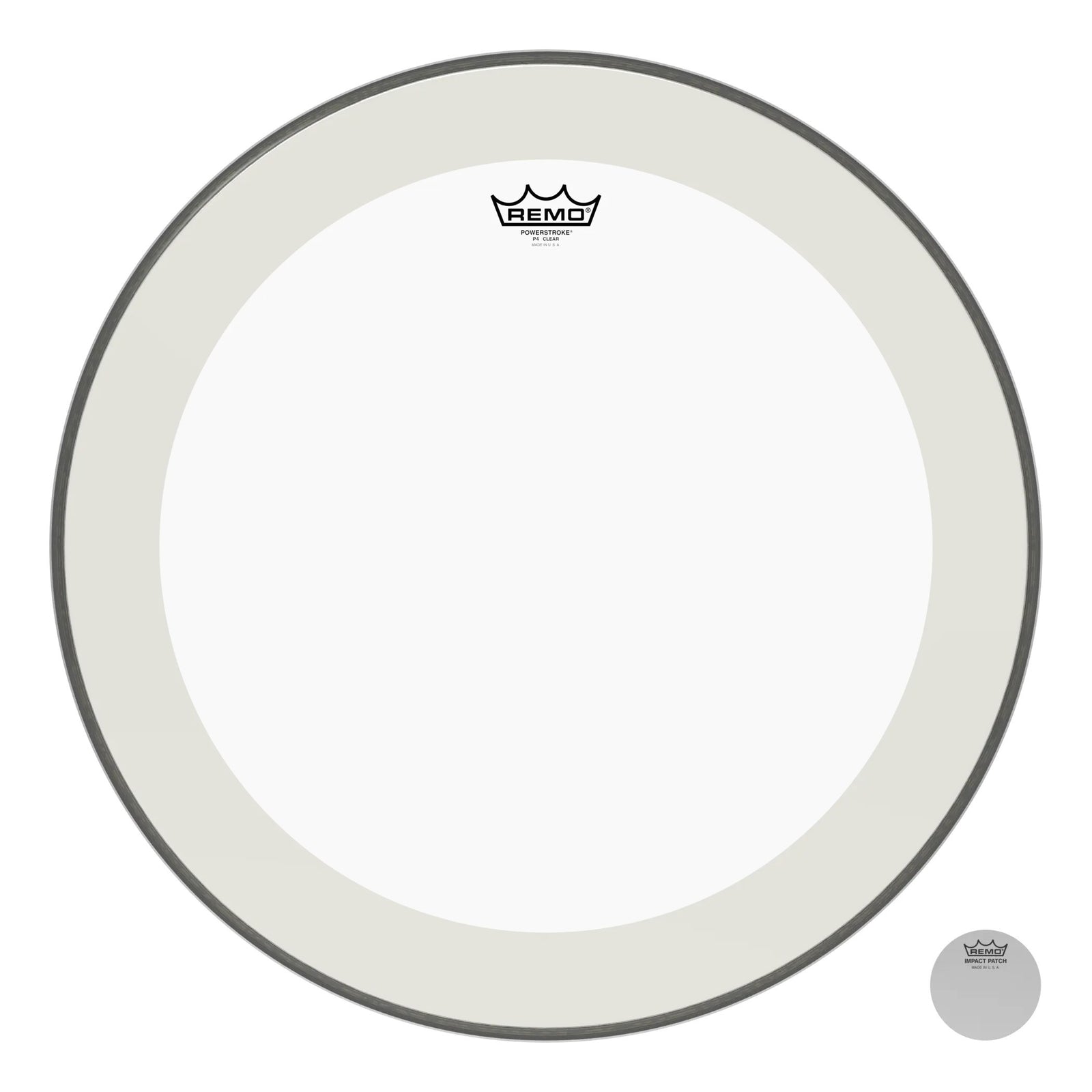 Remo P4-0318-BP Powerstroke 4 Drum Head Skin 18 Inch Clear 18" PS4