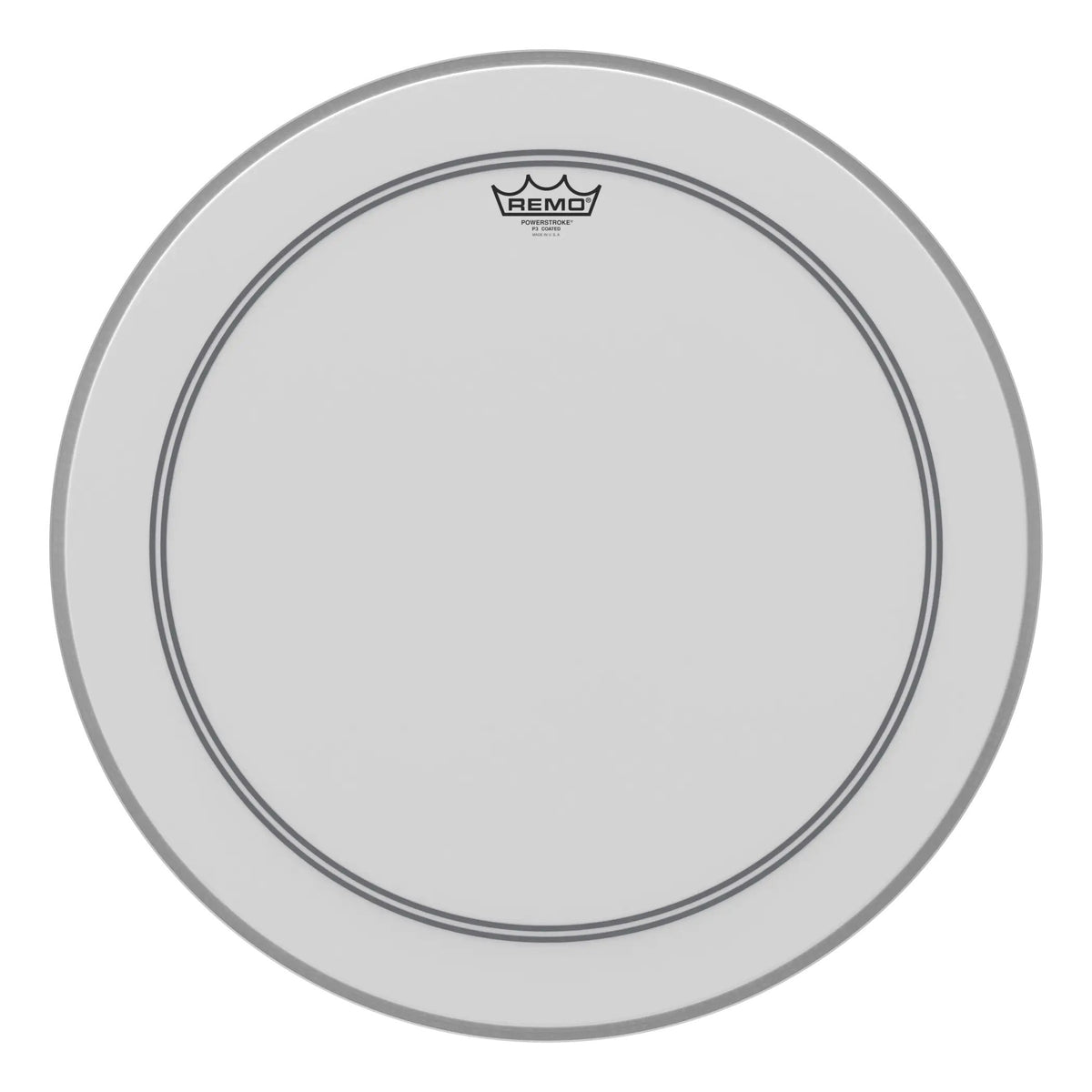 Remo P3-1120-C2 Powerstroke 3 Bass Drum Head Skin 20 Inch Coated 20" PS3 w/ Falam Patch