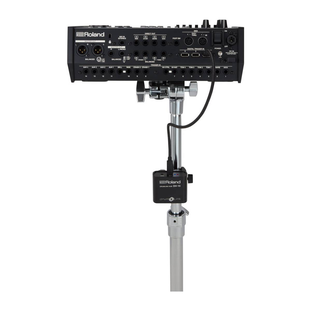 Roland DH-10 Drumlink Hub - Compact Receiver for Roland WT-10 Wireless Trigger Adapters