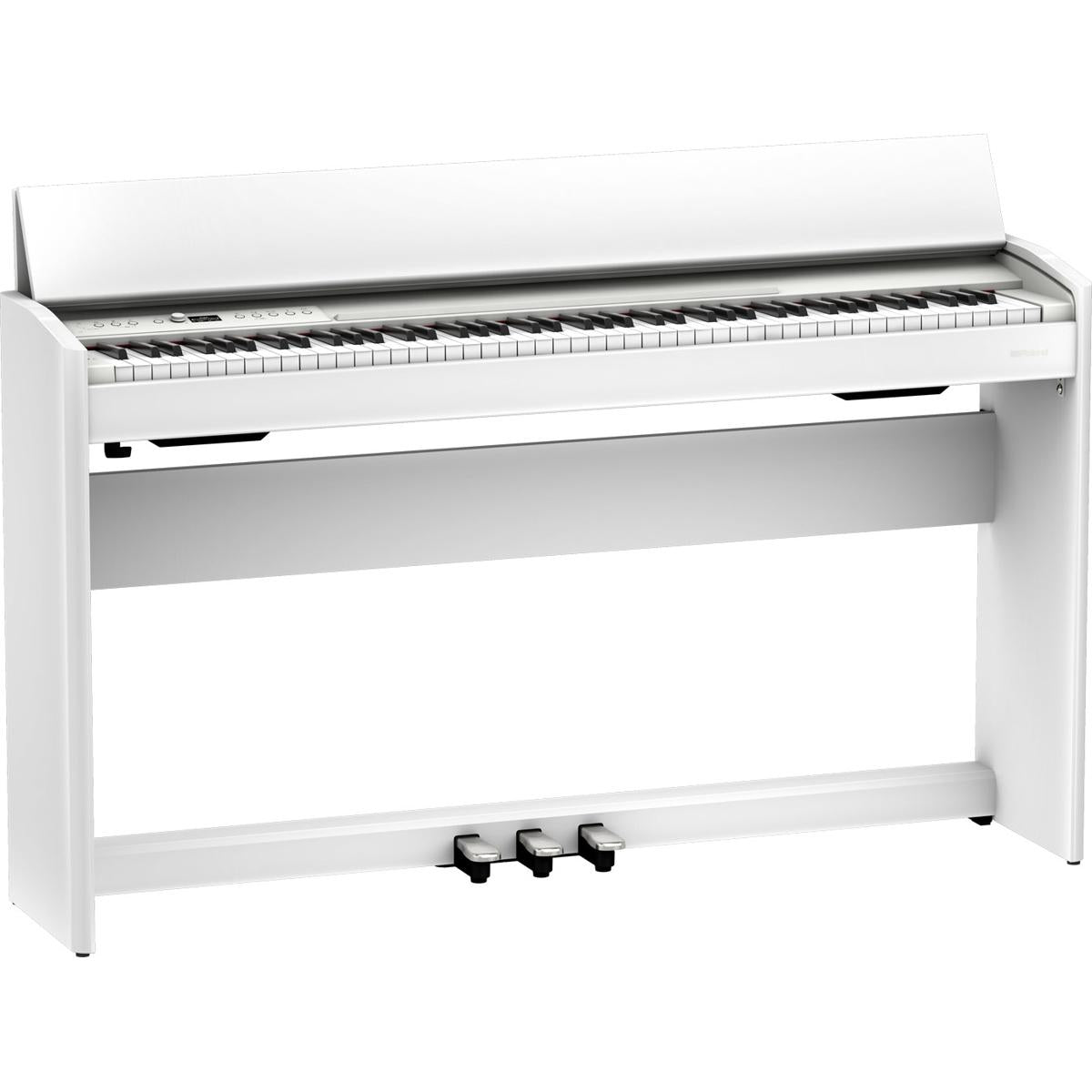 Roland F-701 Compact Digital Piano White w/ Stool