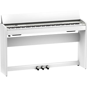 Roland F-701 Compact Digital Piano White w/ Stool