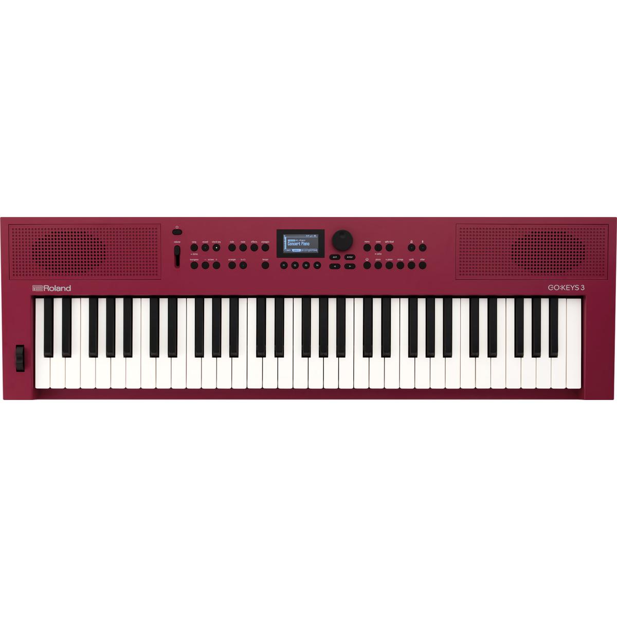 Roland GO:KEYS 3 61-Key Portable Music Creation Keyboard - Red