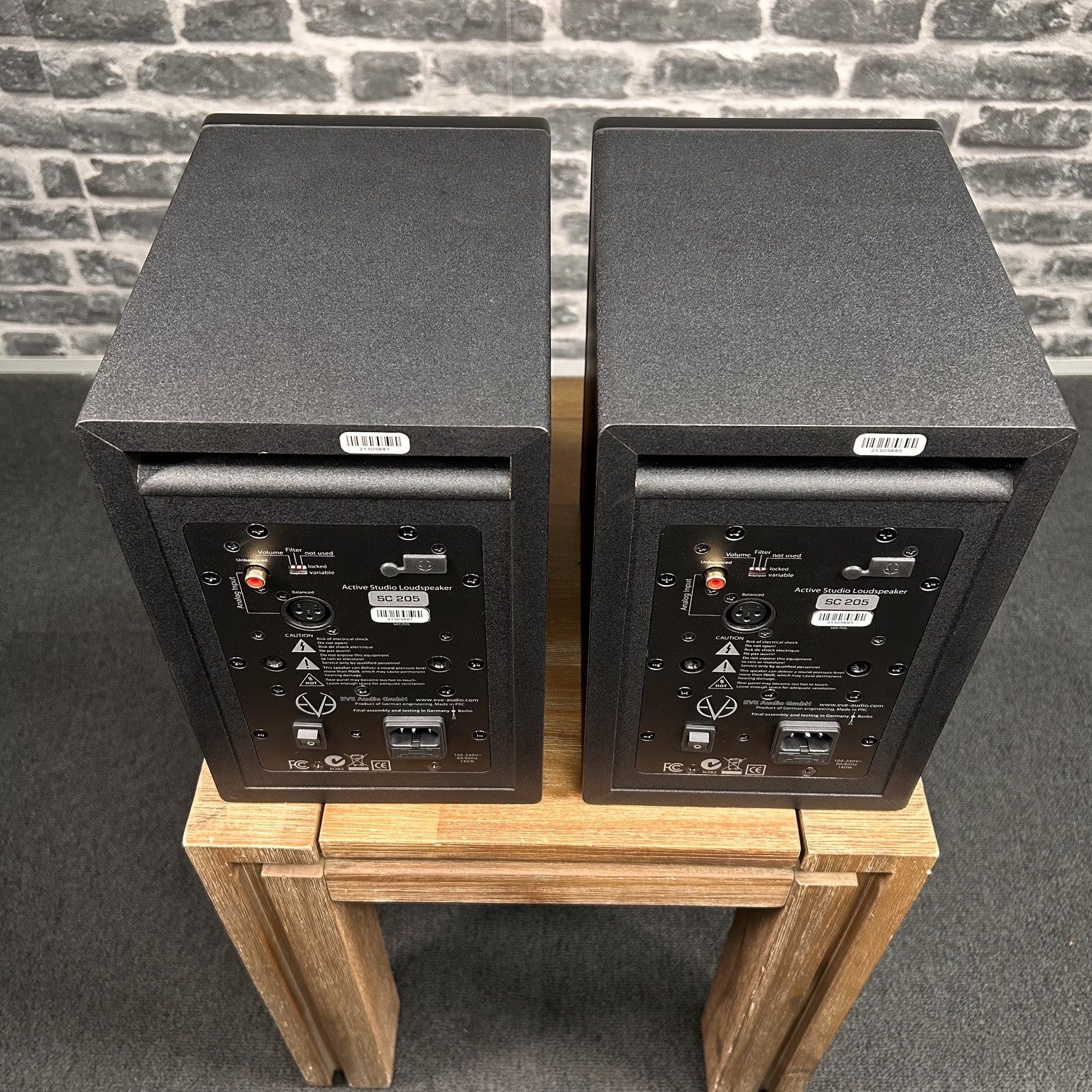 2x EVE Audio SC 205 Studio Monitor Nearfield 2-Way 5inch - Pair - EX-DISPLAY
