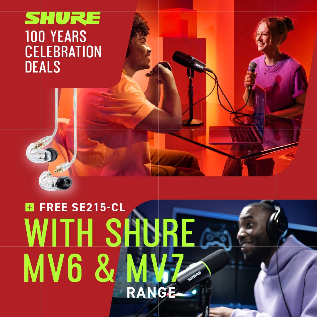 Shure MOTIV MV7+ Podcast Microphone USB/XLR Mic - White