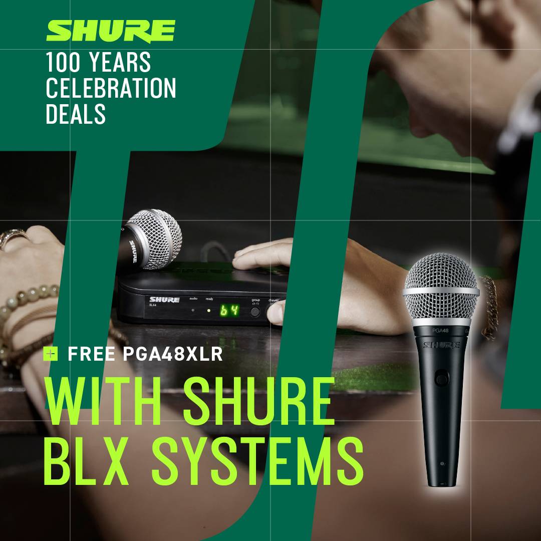 Shure BLX288/SM58 Wireless Microphone Dual Handheld Mic System (M17: 662-686MHz)