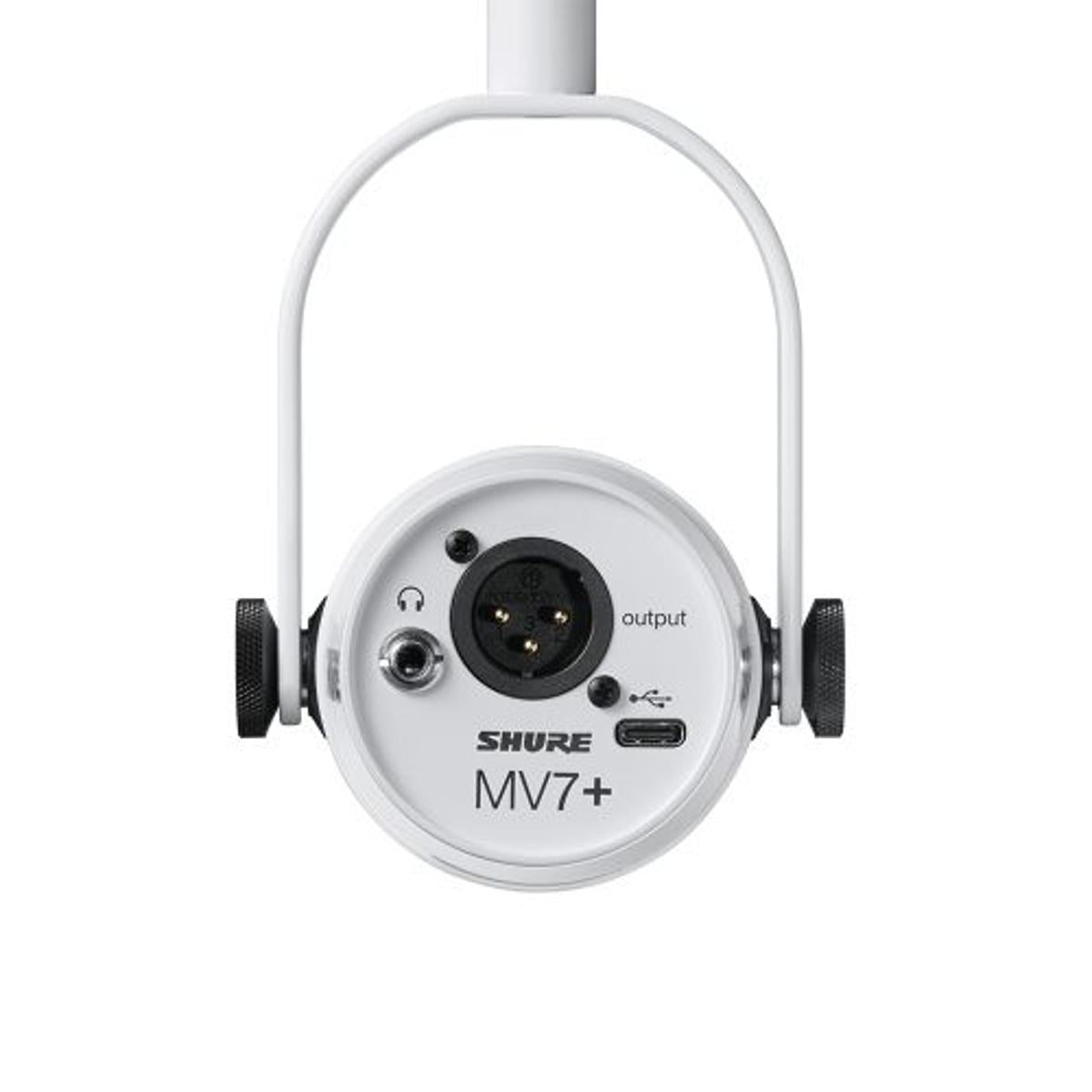 Shure MOTIV MV7+ Podcast Microphone USB/XLR Mic - White