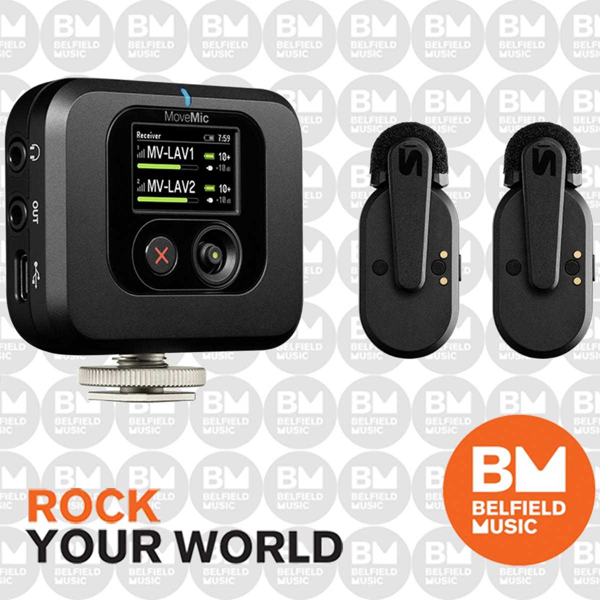 shure movemic one 2つとmovemic receiver Shure MoveMic Two Receiver Kit - Sound Productions