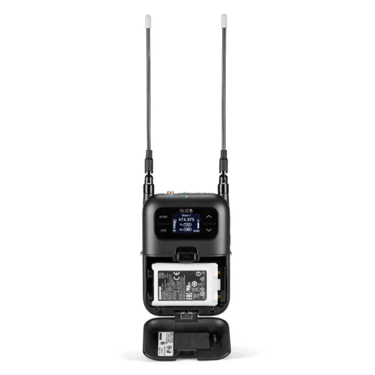 Shure SLXD5 Single-Channel Portable Digital Wireless Receiver (L57 = 650-694MHz)