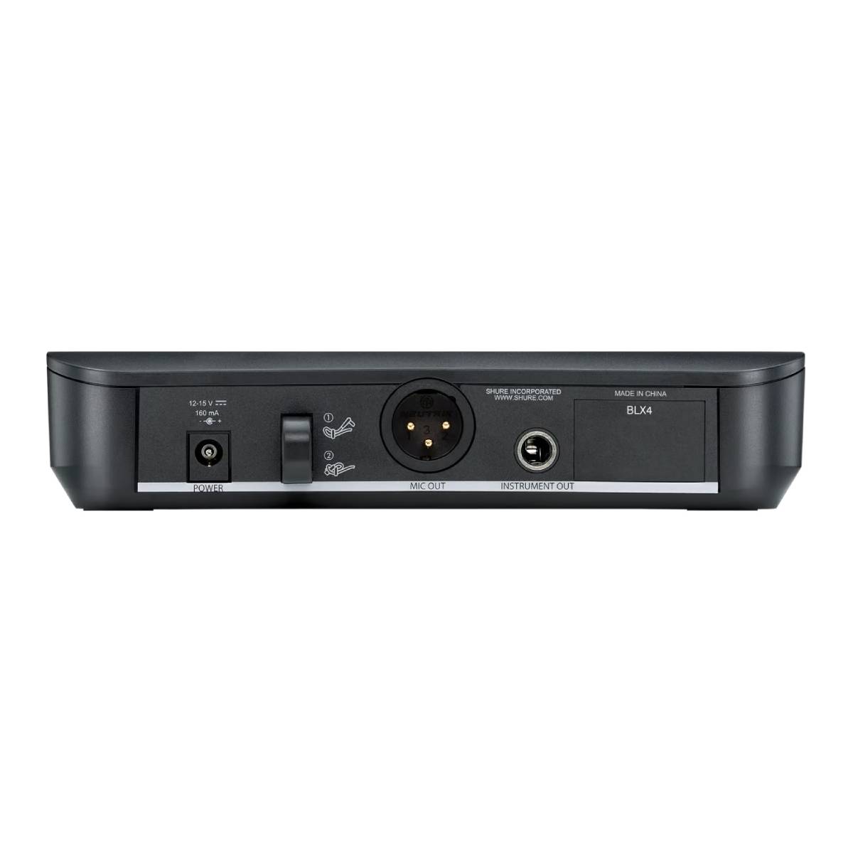 Shure BLX4 Wireless Microphone Receiver Only (K14: 614-638MHz)