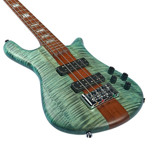 Spector Euro 4 RST Bass Guitar Turquoise Tide w/ Roasted Maple Neck & Aguilars - EURO4RSTTRQTD