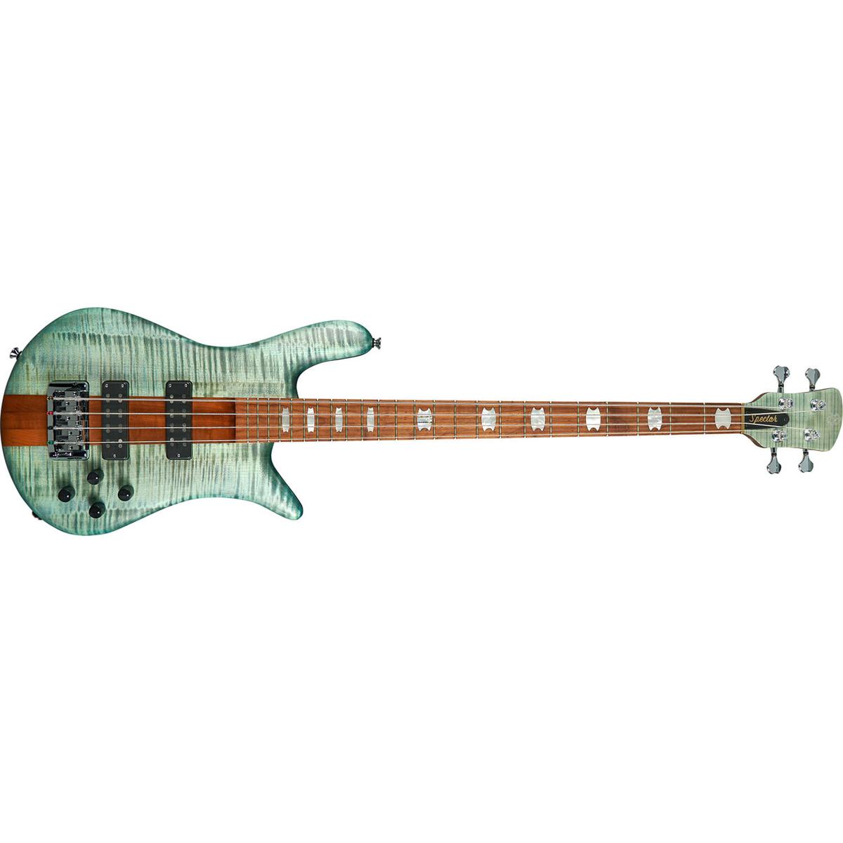"Spector Euro 4 RST Bass Guitar Turquoise Tide w/ Roasted Maple Neck &amp; Aguilars - EURO4RSTTRQTD "