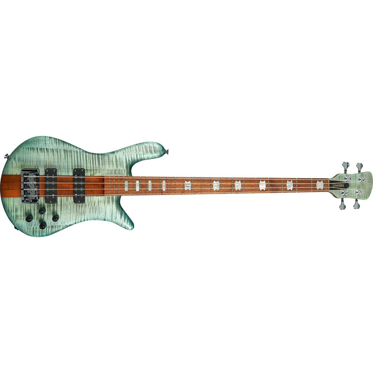 "Spector Euro 4 RST Bass Guitar Turquoise Tide w/ Roasted Maple Neck & Aguilars - EURO4RSTTRQTD "