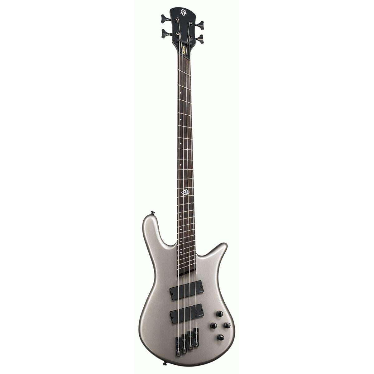 Spector NS Dimension HP 4 Bass Guitar Multi-Scale Grey Metallic Gloss w/ EMGs & Darkglass Tone Capsule - NSDM4GM