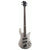 Spector NS Dimension HP 4 Bass Guitar Multi-Scale Grey Metallic Gloss w/ EMGs & Darkglass Tone Capsule - NSDM4GM