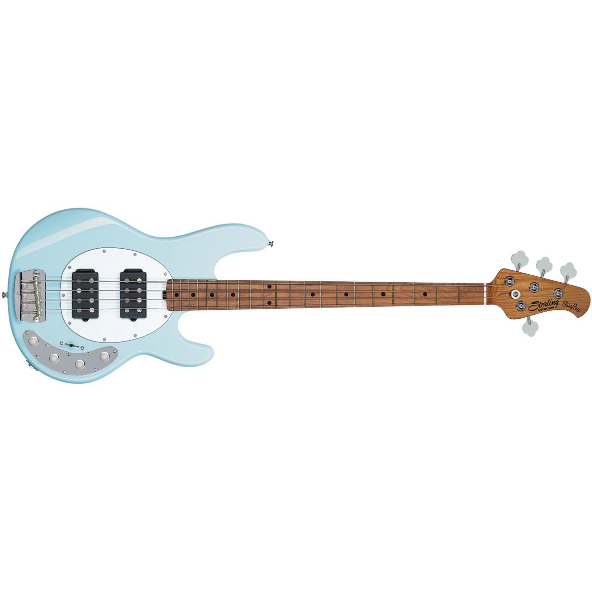 Sterling by Music Man StingRay RAY34HH Bass Guitar Daphne Blue